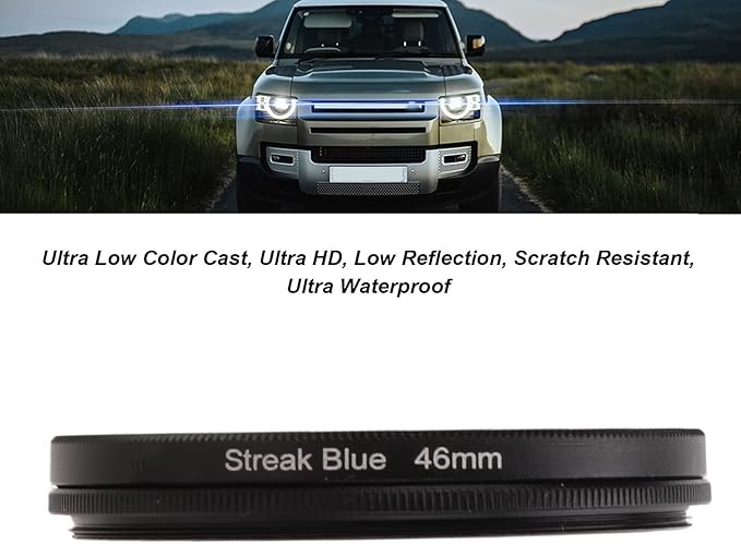 Special Effects Filter, 37mm 40.5mm 43mm 46mm 49mm Special Effects Lens Filter Anamorphic Special Effects Filter,for Most of Digital Cameras on The Market(46mm)