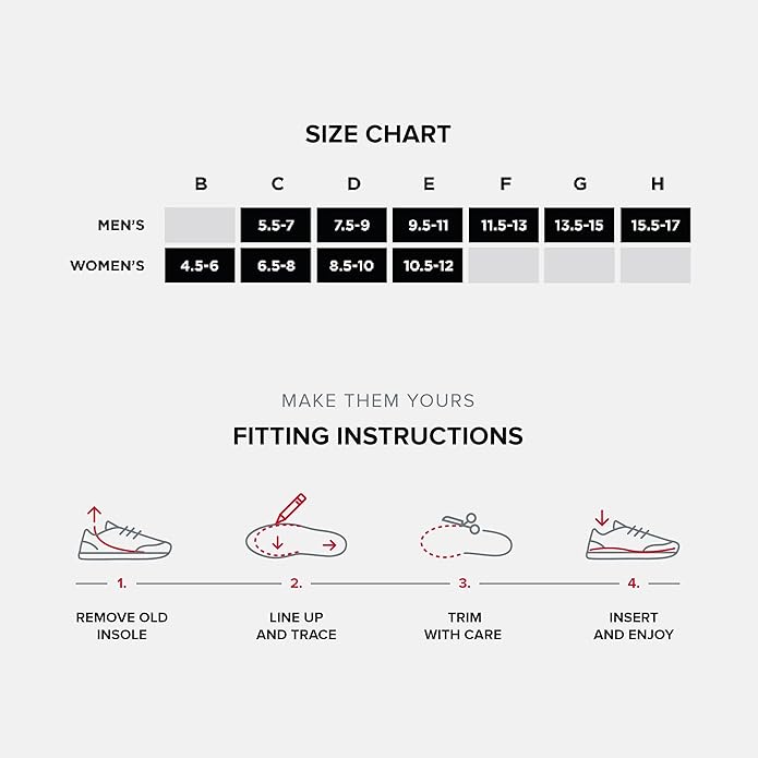 New Balance Casual Flex Orthotic Inserts Cushioning Shoe Inserts