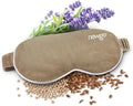 NEWGO Microwave Heated Eye Mask Soothing Relief for Dry Eyes, Heat Therapy Eye Warm Compress with Removable Cover for Stye, Blepharitis, Relaxation or Gift Choice - Brown