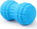 Vibrating Peanut Massage Ball – Back, Neck, Hip, Calf, Leg & Foot Muscle Roller, Trigger Point Massage Ball for Deep Tissue Myofascial Release, Silicone Shell, 4-Speed (Blue)
