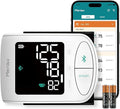 Blood Pressure Monitor Adult Cuff, Blood Pressure Cuff Monitor Wrist, Blood Pressure Machine Home Use 5.3-8.5" Irregular Heartbeat Monitoring APP Automatic Bluetooth High Accuracy Aspen White
