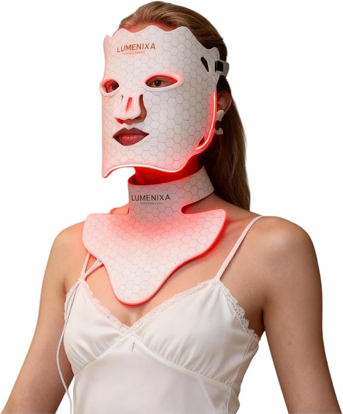 Red Light Therapy for Face and Neck, 7 Colors LED Facial Light Therapy Mask - Birthday, Christmas, Mothers Day, Valentines Day, Self Care Gifts for Her Women Mom Best Friend Wife Teacher