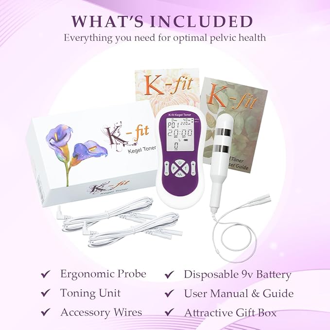 K-fit Kegel Toner for Women - Electric Pelvic Muscle Exerciser for Automatic Kegels, Incontinence Stimulator
