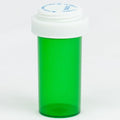 Five Star Supplies Plastic Pill Bottles - Reversible Cap Easy Open & Child Resistant - Pill Container Prescription Vial - Easy Open/Push N Turn (Green, 13 DRAM 275 ct.)