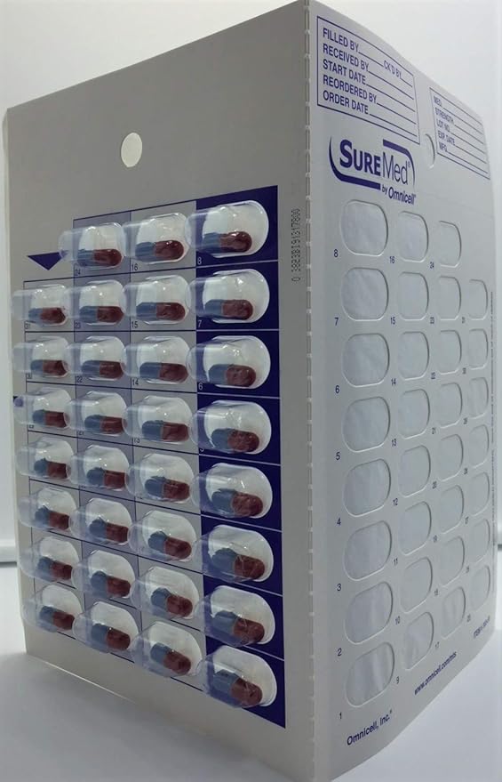 31-Day Multi-med Monthly Cold Seal Medication Pill Blister Pack Compliance vac Pack. Great for pharmacies and Caregivers. (250 Cards)