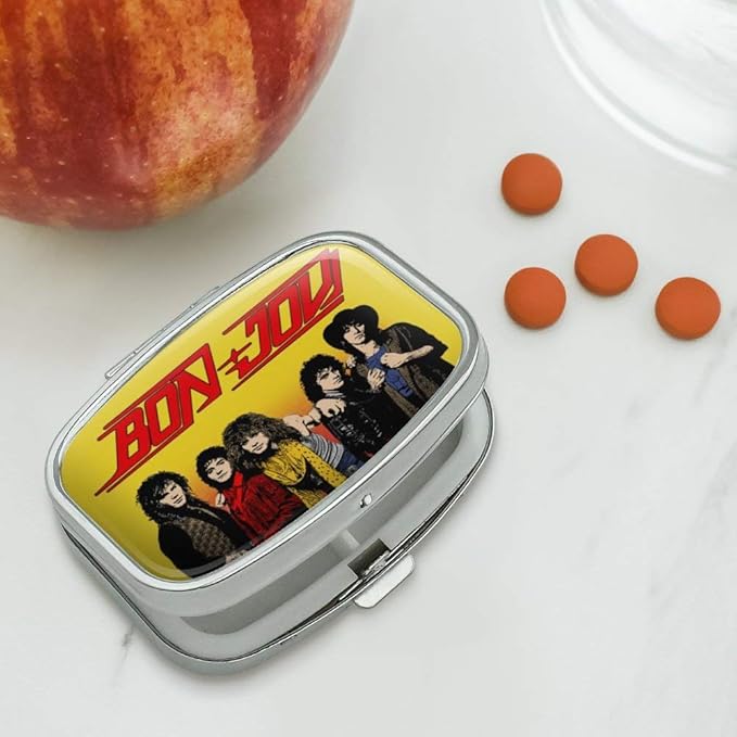 Bon Jovi Band and Logo Rectangle Pill Case Trinket Gift Box