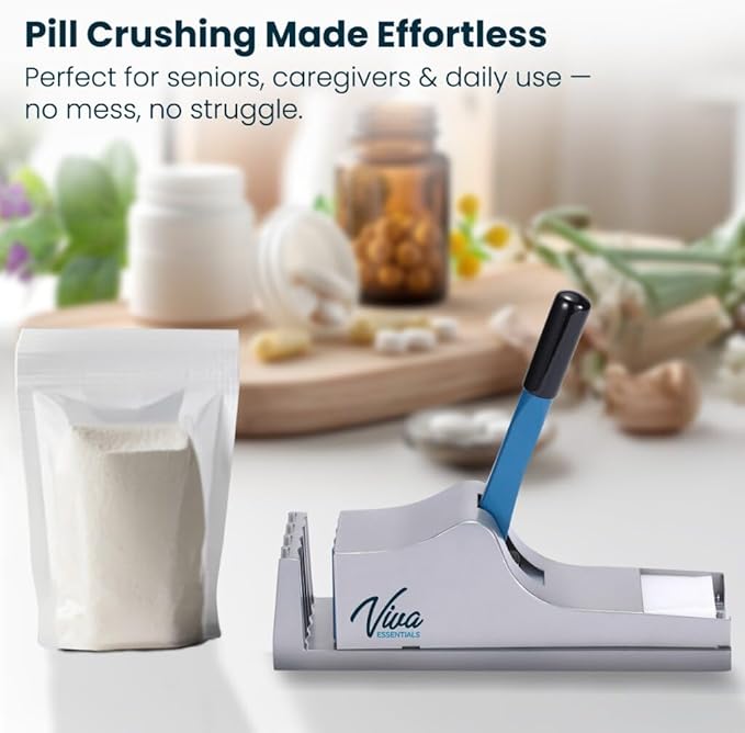 VivaEssentials Medical Pill Crusher (Pill Pouches Sold SEPERATLEY)