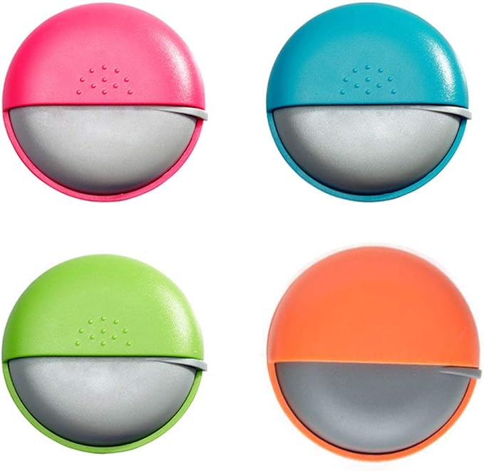 INVODA Travel Pill Organizer Cute Round Pill Box for Purse Compact Medicine Container for Pills, Fish Oil, Vitamins & Supplements
