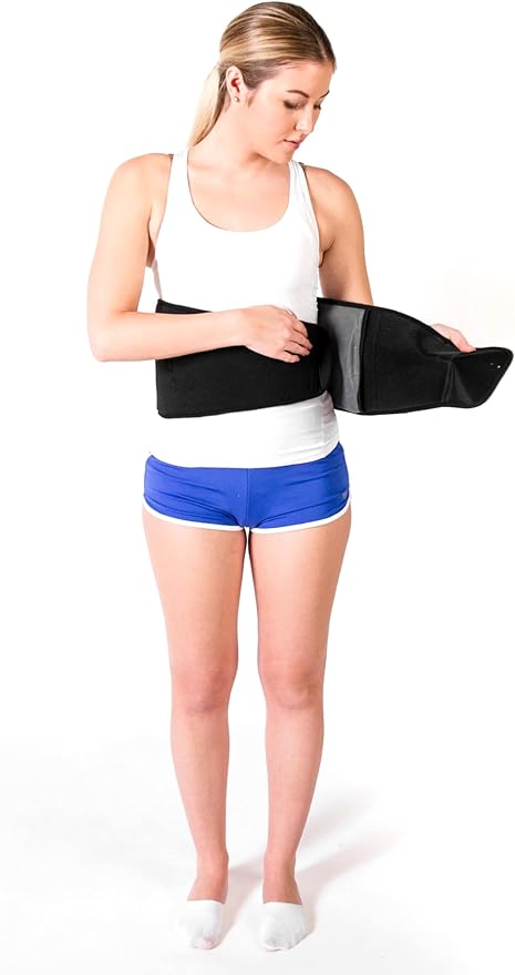 Cryopak Cold and Hot Therapy Wrap, Black, Latex-Free, Non-Toxic, for Back, Abdomen, Hip, Sports Injury Prevention, Recovery (Back/Abdomen). kit Includes Flexible Gel Compress, Sleeve and Strap.