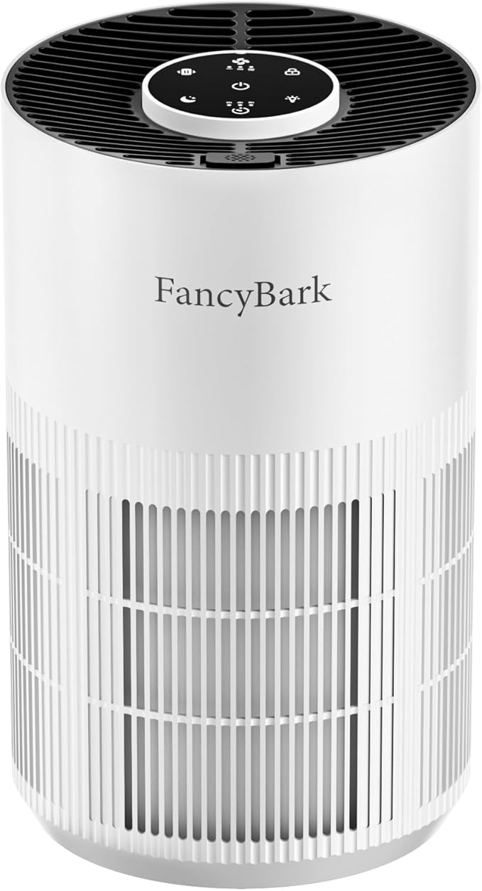 Air Purifiers for Home Bedroom Up to 1250 Ft², H14 True HEPA Room Air Purifiers for Bedroom With Sleep Mode Light Mode & Aroma Function Air Cleaner Smoke Odor Dust Pollen Pet Dander (White)