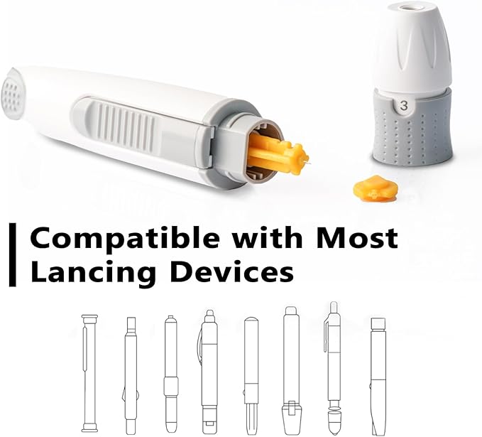 Lancets for Diabetes Testing - 30 Gauge Diabetic Lancets for Blood Testing and Glucose Testing - Fits Most Lancing Devices - 310 Count (Colourful)