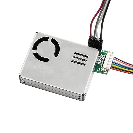 Precision Air Quality Monitoring Dust Sensor Module PM2.5 PM10 Digital Particle Concentration Sensor PMS7003M with G7 Switch Board Cable for Arduino