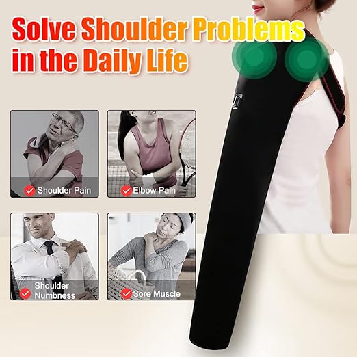Shoulder Arm Hand Heating Pad for Pain Relief, Ultra Long Heated Wrist Wrap Heated Elbow Brace Hand Warmer for Tendonitis, Arthritis, Sports Injury Recovery, 3 Temperature Settings & Timer