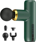 Mini Massage Gun Pocket-Sized Massage Gun Deep Tissue Quiet, Portable Percussion Muscle Travel Massager Gun,Back/Neck Massager for Pain Relief Deep Tissue(Green)