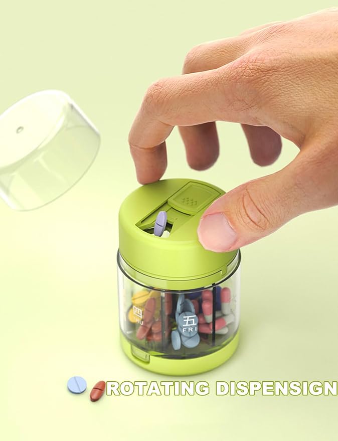 Weekly 7 Day Pill Organizer, Travel Pill Box, Pill case, Medicine Organizer, Pill Container, Pillbox 7 Day, Pill Dispenser, Medication Organizer, Pill Organizer Weekly