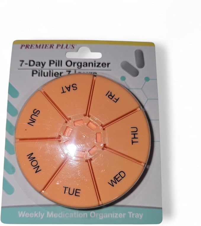 7 - Day Pill Organizer (Blue, Green, Clear)
