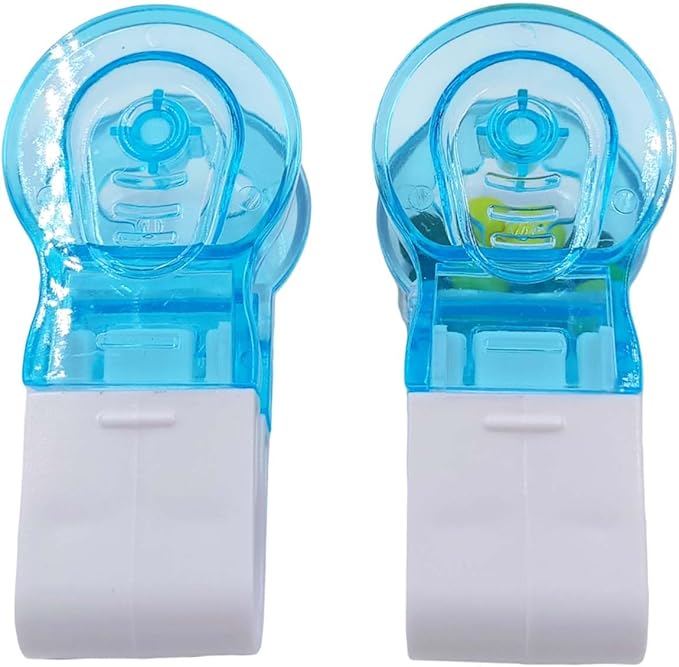 2 Pcs Blue Pill Popper Extractor Tool, Blister Pack Opener, Portable Tablet Dispenser with Storage Case, Easy Push Medicine Remover Aid for Travel, Elderly & Arthritis (Blue)