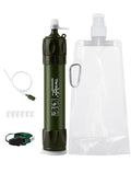 Tentock Portable Water Filter Straw for Camping & Survival, 0.01 Micron Personal Water Purifier with Syringe for Backpacking & Emergency, 2000L Capacity