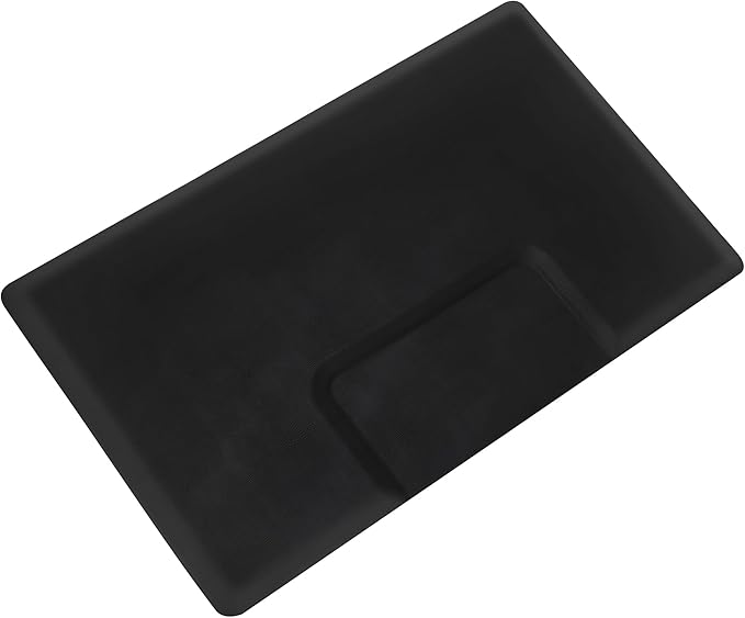 BarberPub Anti-Fatigue Salon Floor Mat for Square Base Chair, PU Comfort Rectangle Barber Standing Mat for Hair Styling, Professional Large-Scale Beauty Salons 0095 (3' x 5' x 5/8")