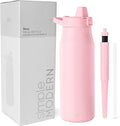 Simple Modern Filtered Water Bottle | Insulated Stainless-Steel Carbon Filter Travel Water Bottles | Reusable for Clean Drinking Water On The Go | 34oz, Blush