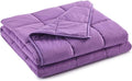 RelaxBlanket Cotton Weighted Blanket 100% Cotton with Premium Glass Beads for All-Season 60''x80'' 20lbs,Purple
