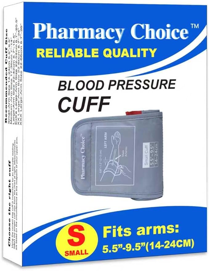 Small Blood Pressure Cuff for Kids, Slim Arm, Compatible with Most Monitors, ARM Blood Pressure Replacement Cuff with 8 Connectors (5.5"-9.5")