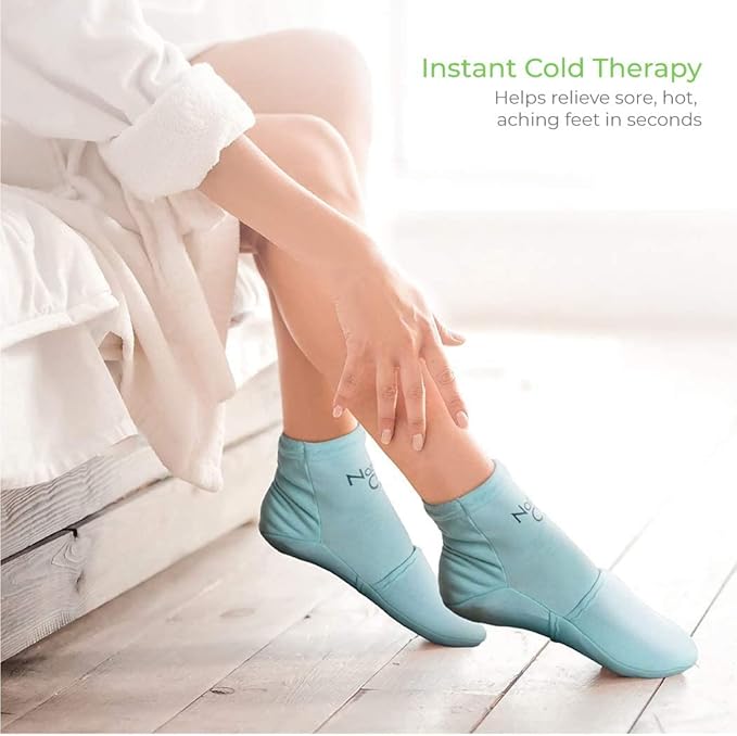 NatraCure Cold Therapy Socks and Mitts Bundle - Size: S/M
