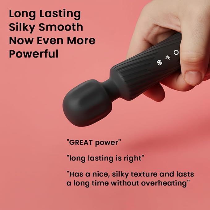 Personal Massager - Powerful Performance, 4Hr Runtime with Fast Charging, Compact Size, Ultra-Quiet Waterproof Cordless Design - 20 Mode 8 Speed for Back & Full Body Muscle Relaxation (Purple)