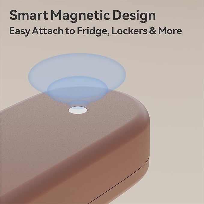 Tiny Magnetic Pill Organizer Case for Refrigerator, Mini Fridge-Mounted Pill Holder for Kitchen, Small Medicine Box for Home with 2 Compartments