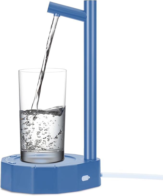Desktop Water Bottle Dispenser Smart Table Water Dispenser,Water Dispenser for 5 Gallon Bottles,Water Jug Dispenser Bedside Water Dispenser, Automatic Drink Dispenser（Blue）