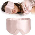 ZIMASILK 100% 22 Momme Mulberry Silk Sleep Mask - Full Silk Filled, Ultra-Soft & Breathable, Face-Hugging Blackout Eye Cover for Sleeping (Pink)