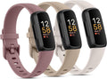 3 Pack Silicone Bands Compatible with Fitbit Inspire 3 Bands for Women Men, Adjustable Replacement Sport Wristbands Straps for Fitbit Inspire 3 Fitness Tracker
