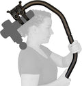 BackBadger Flex Massage Gun Holder for Hard to Reach Areas, Adjustable Ergonomic Handle, for Full-Body Muscle Pain Relief in Back, Neck, Shoulders, Legs, Feet, Compatible with Most Massage Guns