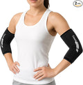 Comfitech 2 Pack Tennis Elbow Ice Pack Wraps, Golfers Arm Brace Flexible Reusable Gel Cold Compression Sleeve for Forearm & Calf Discomfort, Muscle Relaxation, Pitchers, Arthritis, Medium