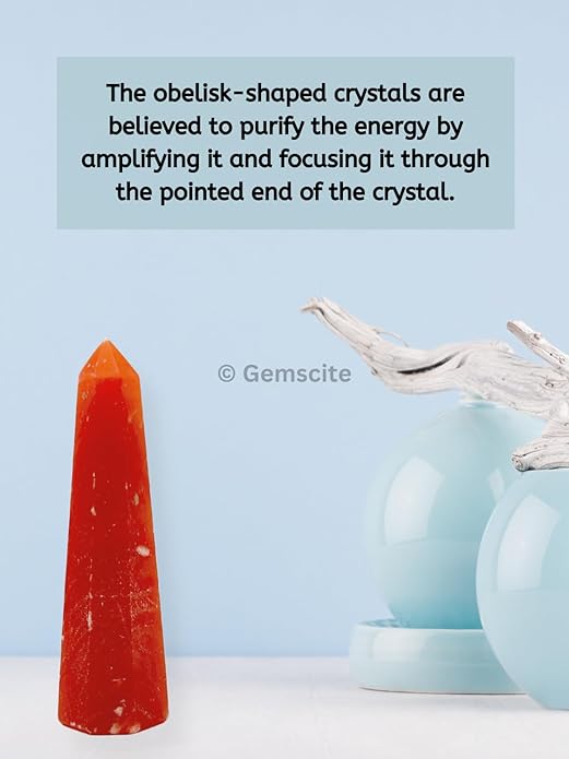 WholesaleGemShop 3 Inch Gemstones Obelisk Tower Jumbo Facet Aura Rock Crystal Natural Polished Earth Wand Spirit