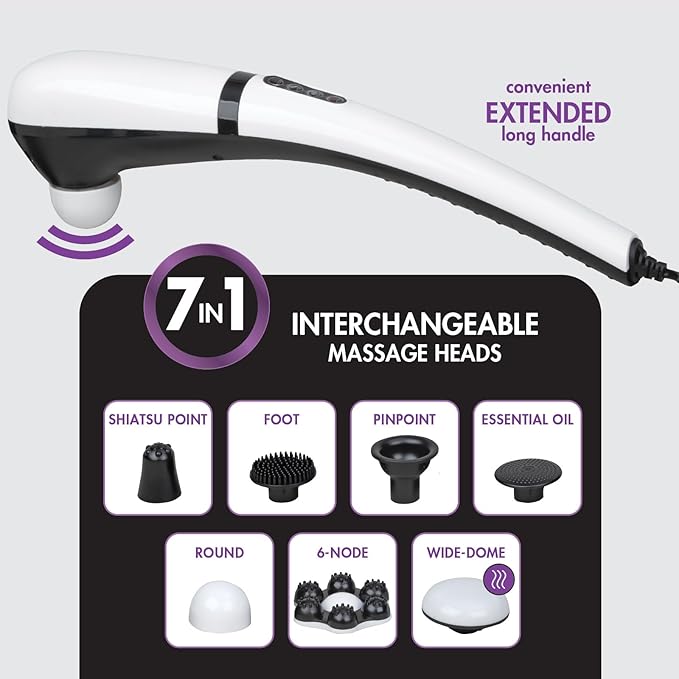 Pain Management Bundle 3-Piece | Personal Deep Tissue Massager | Muscle & Joint Pain Relief Gel | Deluxe Moist Dry Heating Pad | Therapeutic Care at Home | Whole Family Care
