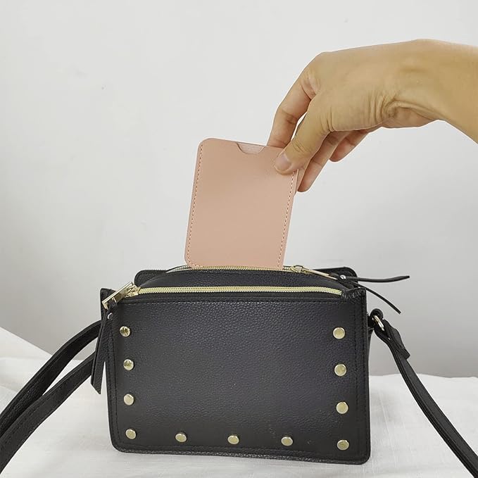 Birth Control Pill Case Holder Credit Card Sleeve Slim Wallet (Black)