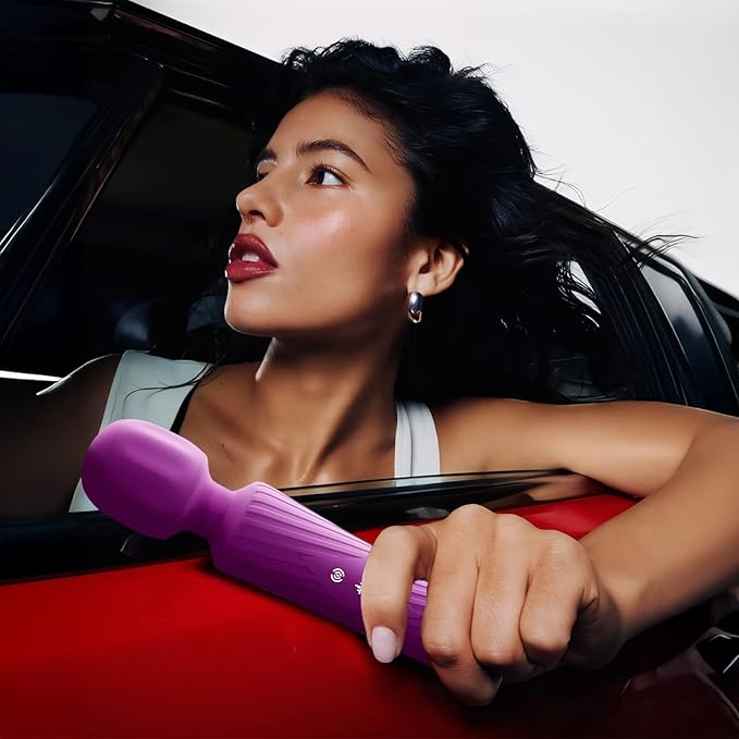 Personal Massager - Powerful Performance, 4Hr Runtime with Fast Charging, Compact Size, Ultra-Quiet Waterproof Cordless Design - 20 Mode 8 Speed for Back & Full Body Muscle Relaxation (Purple)