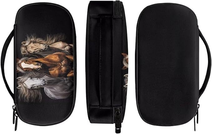 Black Horse Insulin Cooler Travel Case Insulated Diabetic Medication Organizer Carrying Bag with Extra Pouch for Insulin Pen and Other Diabetic Supplies, Blood Glucose Monitors
