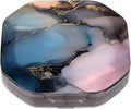 This Portable Abstract Marble Pattern 4 Compartment Pill Box Can Be Placed in A Pocket Or Wallet to Store Vitamins, Medicines Health Supplements Other Medications.