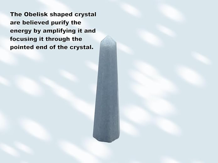 WholesaleGemShop 3 Inch Gemstones Obelisk Tower Jumbo Facet Aura Rock Crystal Natural Polished Earth Wand Spirit