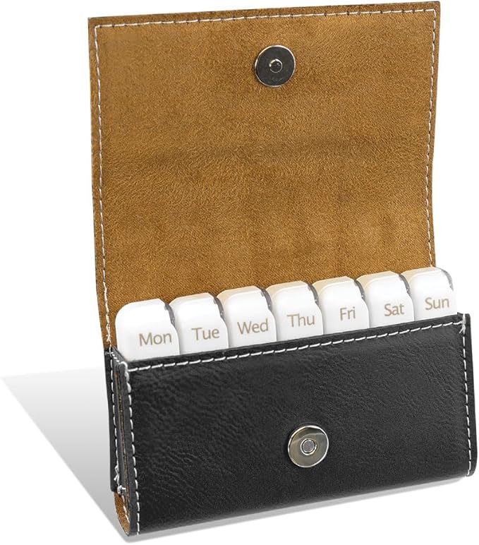 Personalized Pill Box, Custom Medicine Pill Case, Customized Tablet Vitamin Holder, Pocket Travel Pill case, 11 Design Option