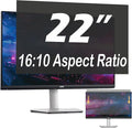 22 Inch Privacy Screen for Computer Monitor, 16:10 Anti-Spy Filter for Laptop & PC Display, Blue Light Blocking Anti-Glare Reversible Protector Film, Easy Slide-Mount Installation(22 Inch Widescreen(16:10))