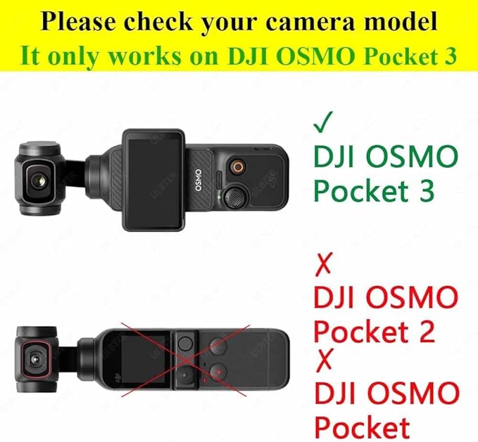 Lens Screen Protector for DJI Osmo Pocket 3 [2+2Pack], Tempered Glass Cover 0.3mm 9H Hardness Anti-Scrach Anti-Bubble