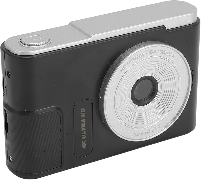 Digital Camera 48MP 4K Vlogging Camera with 2.4 Inch Screen 16X Digital Zoom Compact Camera for Teens Beginner Adult (Black)