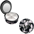 EZY DOSE Travel Pill Organizer with Built-in Mirror, Features Zippered Camo Case, Compact and Portable Medication Case for Daily Vitamins, Pills, and Medicine, Ideal for Travel and On-The-Go Use