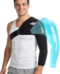 ComfiTECH Shoulder Arm Ice Pack Wrap for Pitchers & Volleyball Players, Reusable Ice Pack for Shoulder & Elbow & Arm Cooling, Adjustable Ice Arm Sleeve for Post-Training Recovery & Muscle Comfort, L