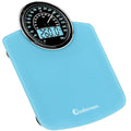 Adamson Hybrid 2-in-1 Analog & Digital Weighing Scale for Body Weight up to 400lbs - Thick Tempered Glass - Extra Large Display - Easy to Read Digital Bathroom Scale - New - Light Blue