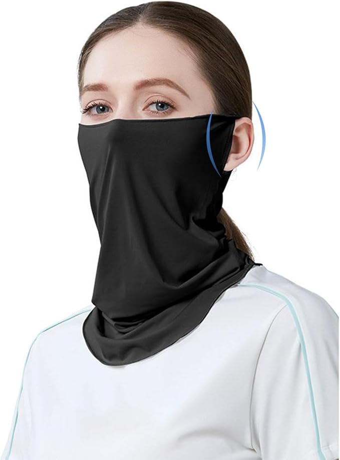 VAJOOCLL Faraday Gaiter Effective Shielding Fluctuation Shields Cellular, WiFi,Scarf Scarf Protect Brain, Face and Neck (Black) (Faraday Gaiter-B)