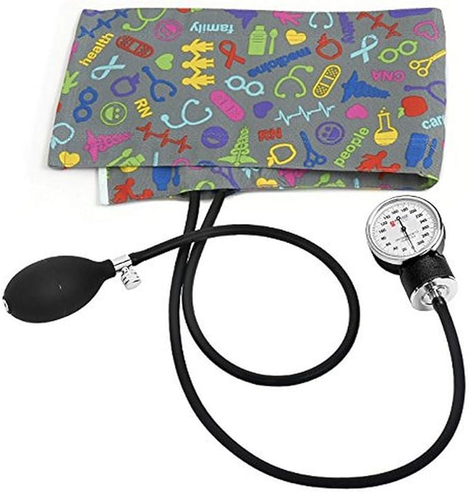 Prestige Medical Premium Adult Aneroid Sphymomanometer In Box Packaging, Medical Symbols Pewter
